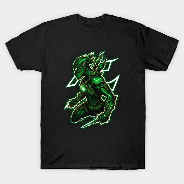 Green Lightning Ranger T-Shirt by Dandzo